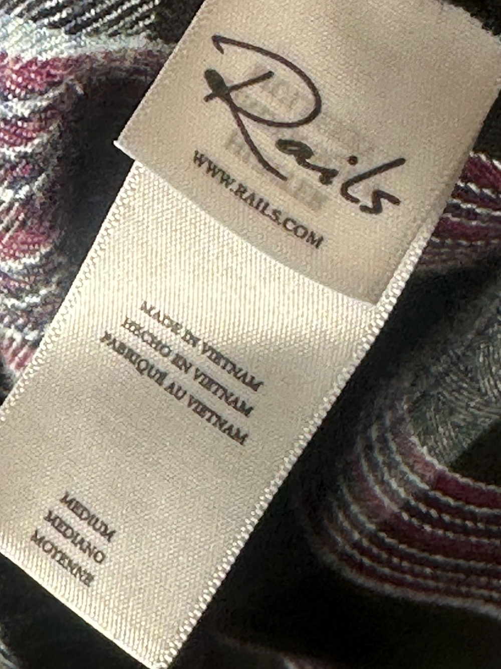 🔥 RAILS Straight checked shirt - Multicolored – HUNTER medium - Picture 7 of 7